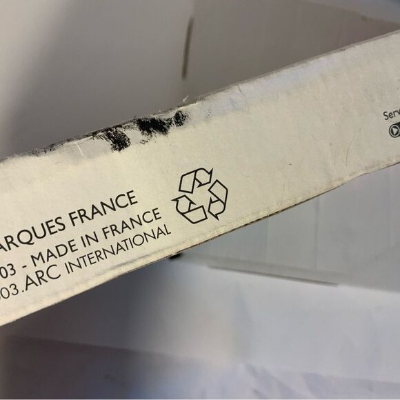 New Vincennes Cristal d’Arques glass rectangular  Tray Made France 7.25”x11” B6 - Picture 6 of 6